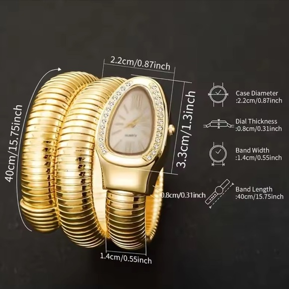 Serpenti Gold Wrap Timepiece Watch main image 5